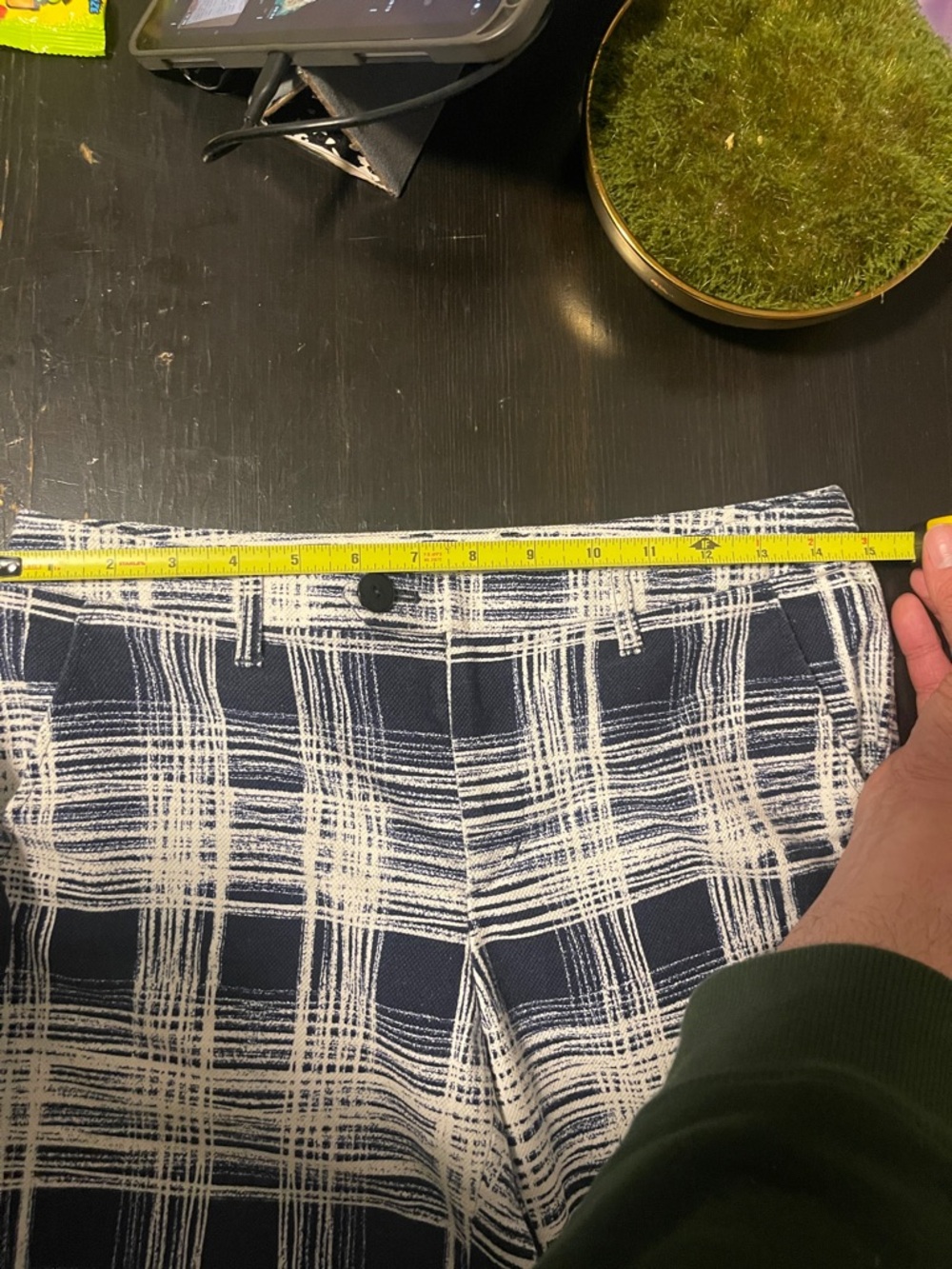 Paul Stuart Woman’s Japanese Plaid Cotton Pants - Picture 6 of 7